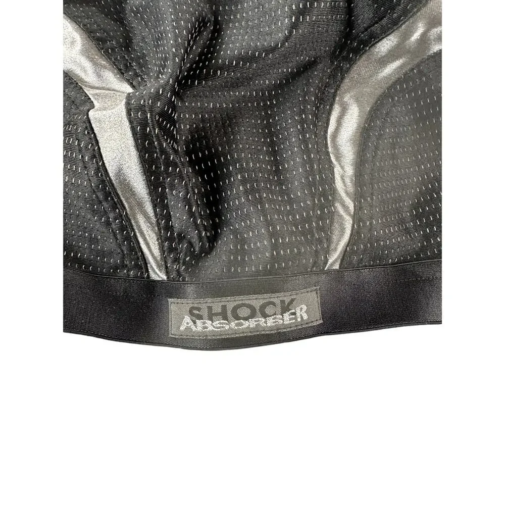 NWT Shock Absorber Black Medium Support Adjustable Bra Top Women's Size 36B